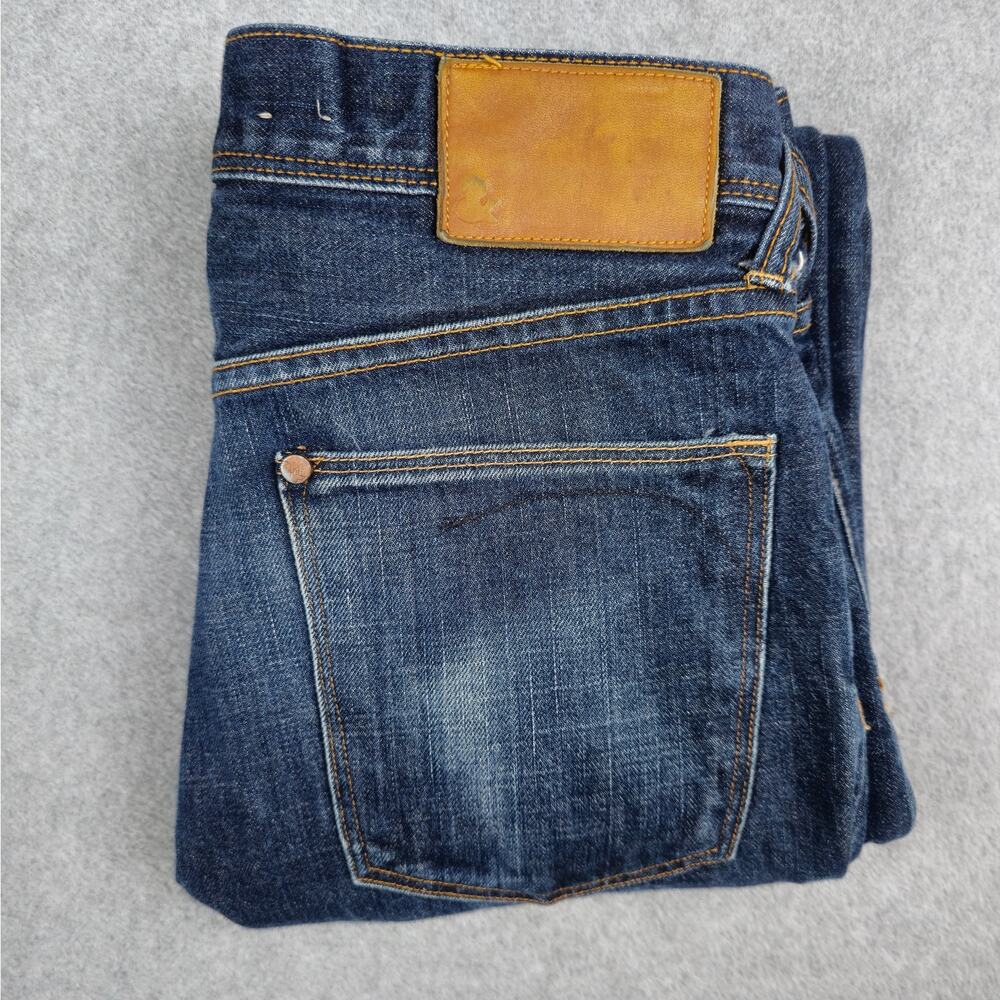 &denim Mens 30x33 Button Fly Straight Leg Jeans